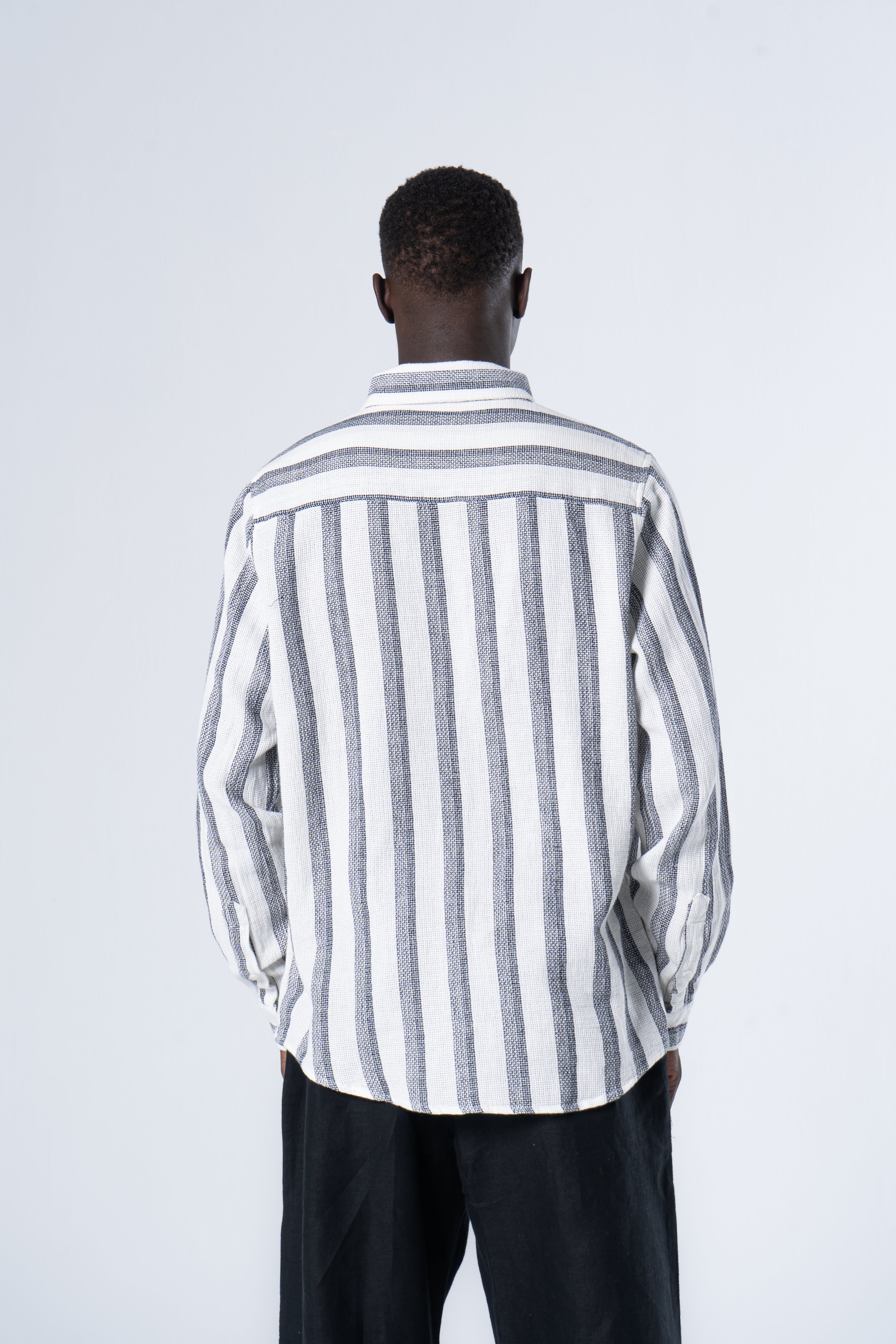 Waffle Stripped Long Sleeve shirt