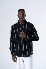 Waffle Stripped Long Sleeve shirt