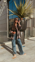 Casual Plaid Heavy Overshirt